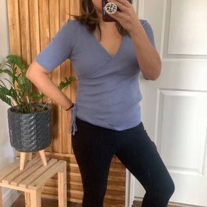 Lascana Wrap Ribbed V neck Top. Size 4-6‎